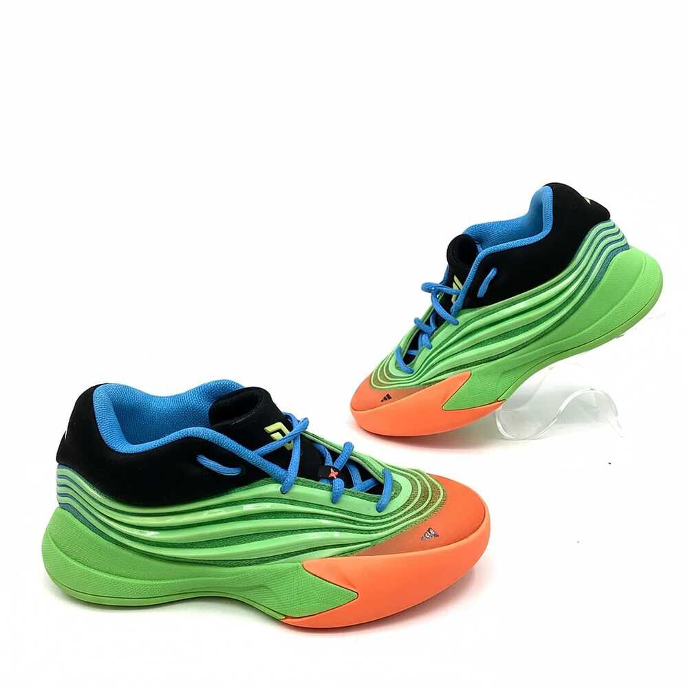 adidas Kids Orange Green Sneakers | Boys’ Size 5 Regular
